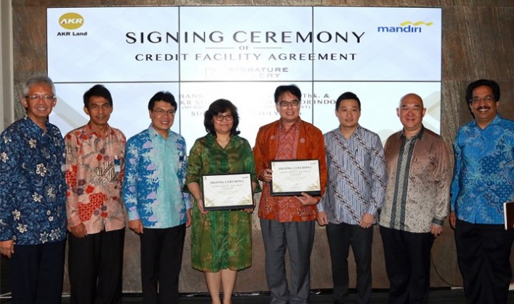 Signing of Bank Mandiri Credit Facility for SOHO One Signature Gallery Development